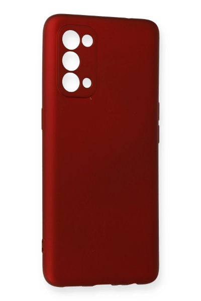 Newface Oppo Reno 5 Kılıf First Silikon - Bordo resmi