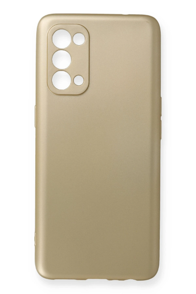 Newface Oppo Reno 5 Kılıf First Silikon - Gold resmi