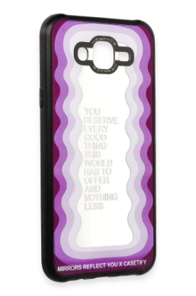 Newface Samsung Galaxy J7 Kılıf Mirror Desenli Kapak - Mirror - 5 resmi