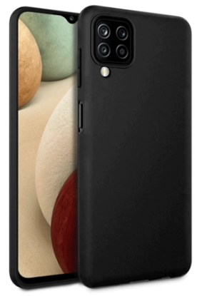 Newface Samsung Galaxy A12 Kılıf First Silikon - Siyah resmi