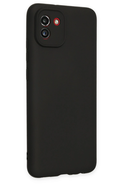 Newface Samsung Galaxy A03 Kılıf First Silikon - Siyah resmi
