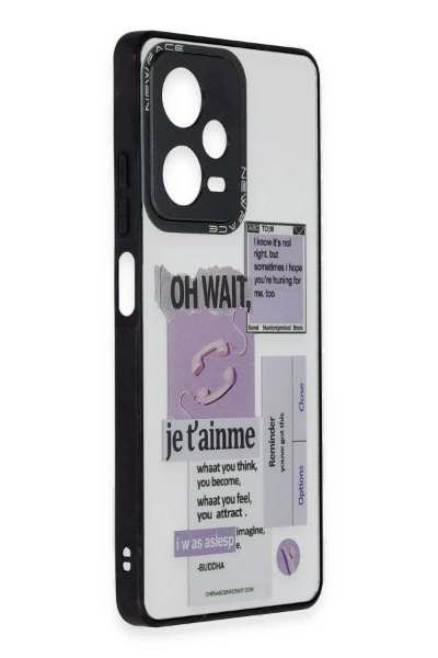 Newface Xiaomi Redmi Note 12 Pro 5G Kılıf Mirror Desenli Kapak - Mirror - 4 resmi