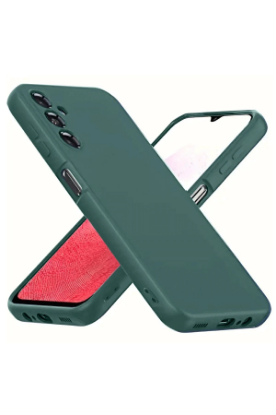 Newface Samsung Galaxy A34 5G Kılıf First Silikon - Koyu Yeşil resmi