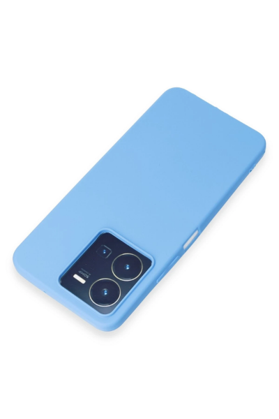 Newface Vivo Y35 Kılıf First Silikon - Mavi resmi