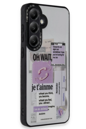 Newface Samsung Galaxy A05S Kılıf Mirror Desenli Kapak - Mirror - 4 resmi