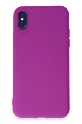 Newface iPhone X Kılıf First Silikon - Mor resmi