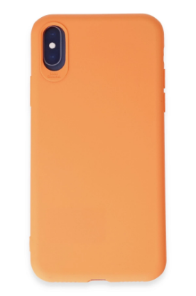 Newface iPhone X Kılıf First Silikon - Turuncu resmi