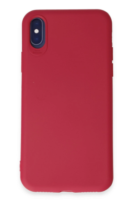 Newface iPhone X Kılıf First Silikon - Fuşya resmi