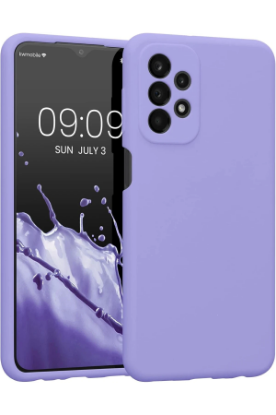 Newface Samsung Galaxy A23 4G Kılıf First Silikon - Lila resmi