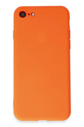 Newface iPhone 7 Kılıf First Silikon - Parlak Turuncu resmi