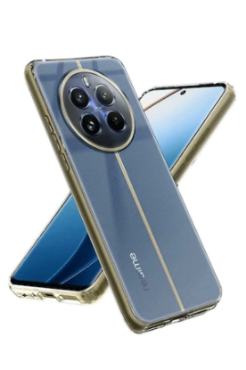 Newface Realme 12 5G Kılıf Lüx Şeffaf Silikon resmi