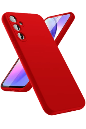 Newface Samsung Galaxy A24 4G Kılıf First Silikon - Kırmızı resmi