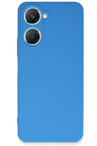 Newface Vivo Y18 Kılıf First Silikon - Mavi resmi