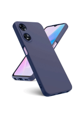 Newface Oppo A38 Kılıf First Silikon - Lacivert resmi