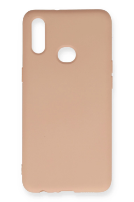 Newface Samsung Galaxy A10S Kılıf Nano içi Kadife Silikon - Pudra resmi