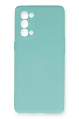 Newface Oppo Reno 5 Pro Kılıf Nano içi Kadife Silikon - Turkuaz resmi