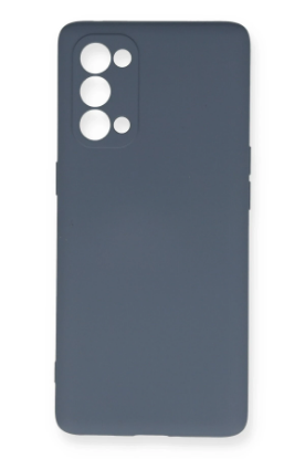 Newface Oppo Reno 5 Pro Kılıf Nano içi Kadife Silikon - Gri resmi