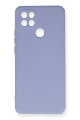 Newface Oppo A15 Kılıf Nano içi Kadife Silikon - Lila resmi