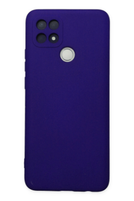 Newface Oppo A15 Kılıf Nano içi Kadife Silikon - Mor resmi