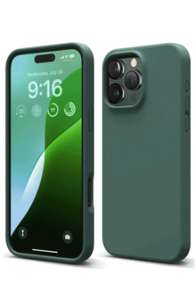 Newface iPhone 16 Pro Max Kılıf First Silikon - Koyu Yeşil resmi