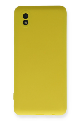 Newface Samsung Galaxy A01 Core Kılıf Nano içi Kadife Silikon - Sarı resmi