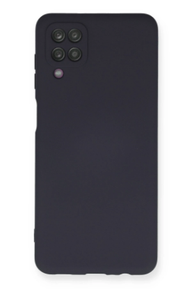 Newface Samsung Galaxy A12 Kılıf Nano içi Kadife Silikon - Lacivert resmi