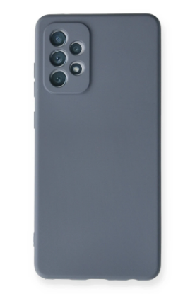 Newface Samsung Galaxy A72 Kılıf Nano içi Kadife Silikon - Gri resmi