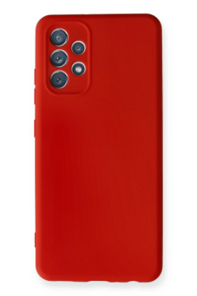 Newface Samsung Galaxy A32 Kılıf Nano içi Kadife Silikon - Kırmızı resmi