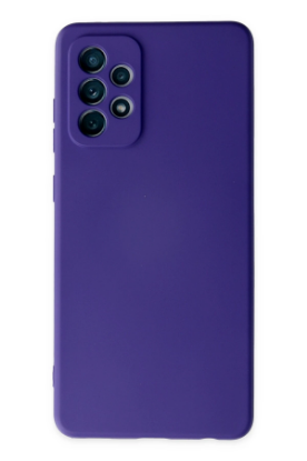 Newface Samsung Galaxy A32 Kılıf Nano içi Kadife Silikon - Mor resmi