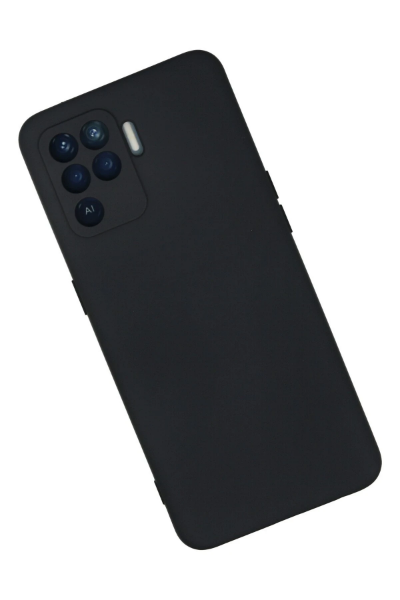 Newface Oppo Reno 5 Lite Kılıf Nano içi Kadife Silikon - Lacivert resmi