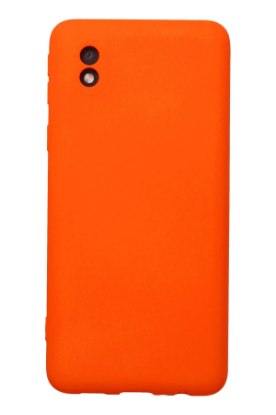 Newface Samsung Galaxy A01 Core Kılıf Nano içi Kadife Silikon - Turuncu resmi