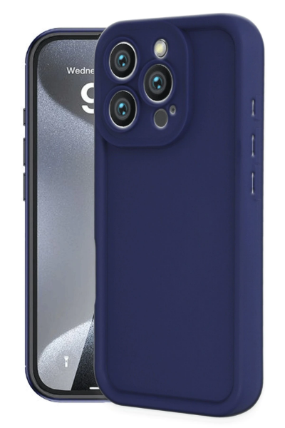 Newface iPhone 16 Pro Kılıf Viera Silikon - Lacivert resmi