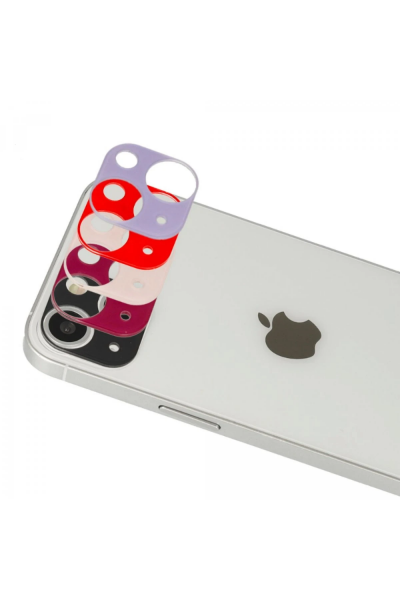 Newface iPhone 13 Rainbow Kamera Lens Koruma Cam - Koyu Kırmızı resmi