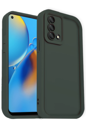 Newface Oppo A74 4G Kılıf Viera Silikon - Koyu Yeşil resmi