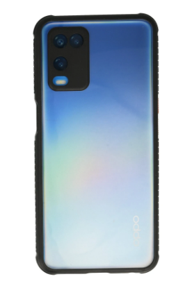 Newface Oppo A54 4G Kılıf Miami Şeffaf Silikon - Siyah resmi