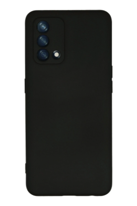 Newface Oppo A74 4G Kılıf Nano içi Kadife Silikon - Siyah resmi