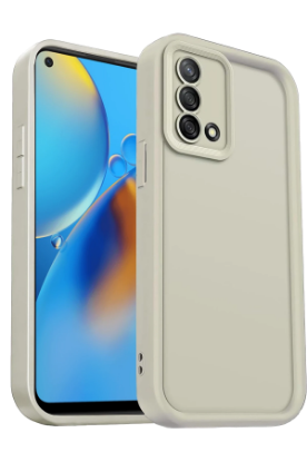 Newface Oppo A74 4G Kılıf Viera Silikon - Krem resmi