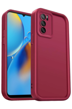 Newface Oppo A16 Kılıf Viera Silikon - Bordo resmi
