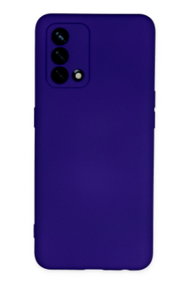Newface Oppo A74 4G Kılıf Nano içi Kadife Silikon - Mor resmi