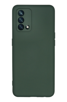 Newface Oppo A74 4G Kılıf Nano içi Kadife Silikon - Koyu Yeşil resmi