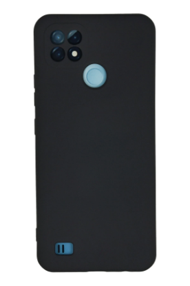 Newface Realme C21 Kılıf Nano içi Kadife Silikon - Lacivert resmi