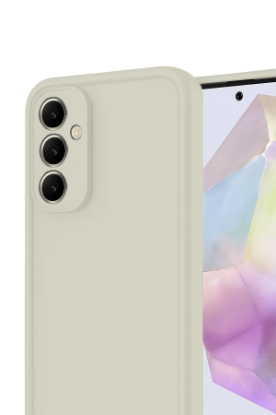 Newface Samsung Galaxy A56 Kılıf Viera Silikon - Krem resmi