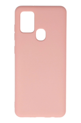 Newface Samsung Galaxy A21S Kılıf Nano içi Kadife Silikon - Pudra resmi