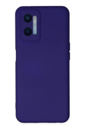 Newface Oppo A96 Kılıf Nano içi Kadife Silikon - Mor resmi