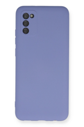 Newface Samsung Galaxy A03S Kılıf Nano içi Kadife Silikon - Lila resmi