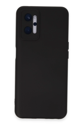 Newface Realme 9i 4G Kılıf Nano içi Kadife Silikon - Siyah resmi