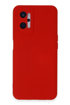 Newface Realme 9i 4G Kılıf Nano içi Kadife Silikon - Kırmızı resmi