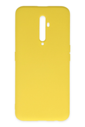 Newface Oppo Reno 2Z Kılıf Nano içi Kadife Silikon - Sarı resmi
