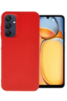 Newface Samsung Galaxy A55 5G Kılıf Petro Silikon - Kırmızı resmi