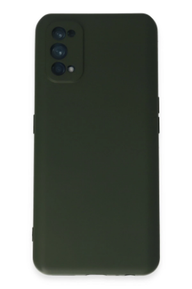 Newface Realme 7 Pro Kılıf Nano içi Kadife Silikon - Koyu Yeşil resmi